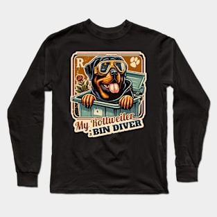 Trash Rottweiler Long Sleeve T-Shirt